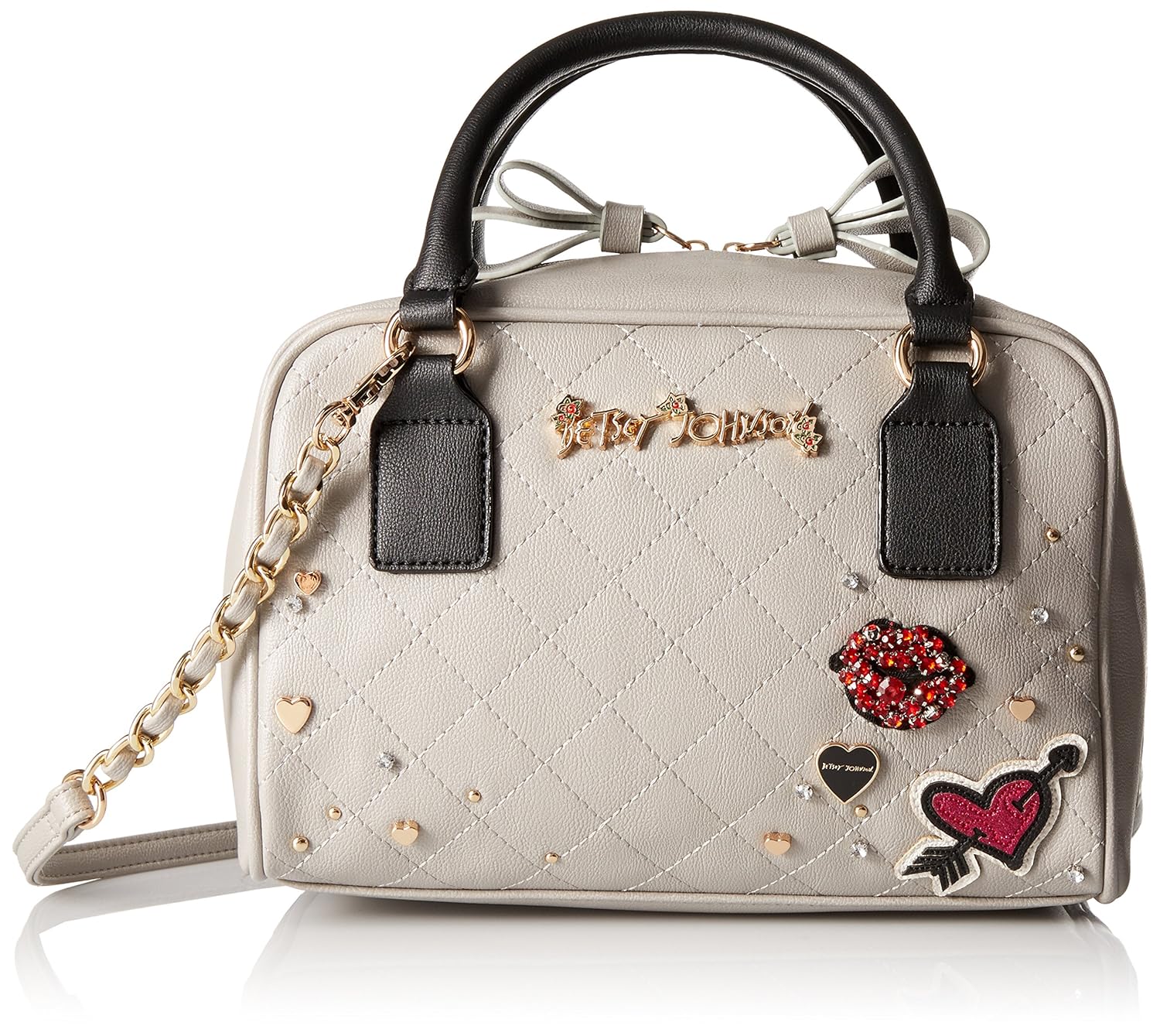 Betsey Johnson PeekABoo Top Handle Handbag, Grey Handbags