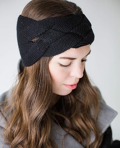 black winter headband