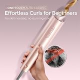 TYMO CurlPro Plus Automatic Curling Iron 25 mm Long Barrel UK Plug Gold Blush view 2