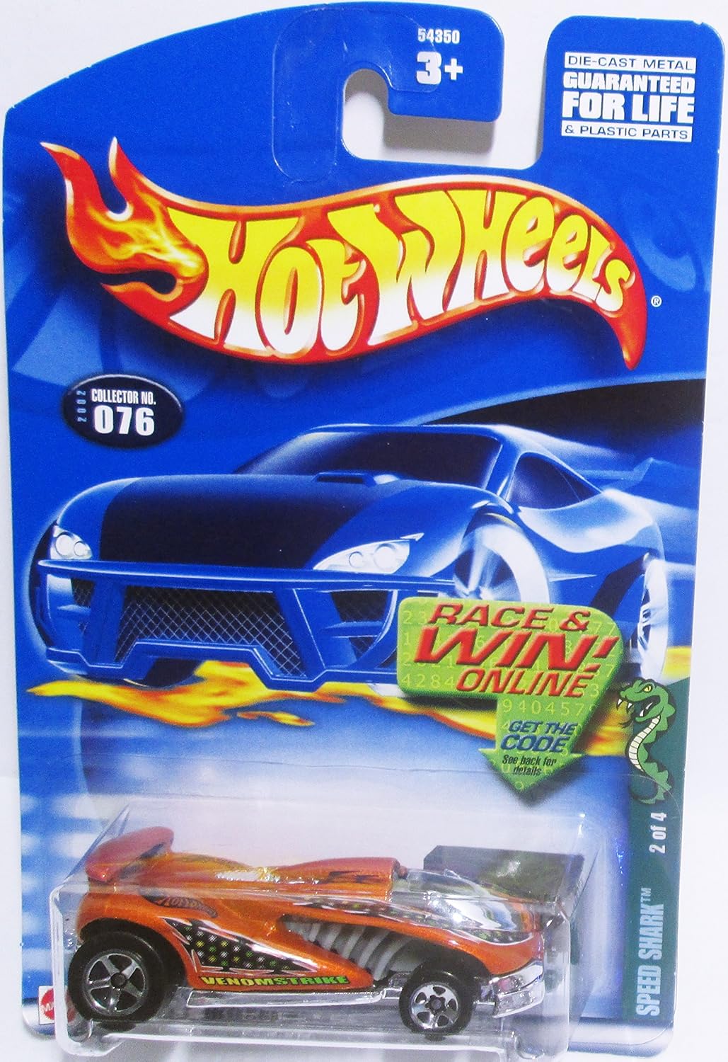 Hot Wheels 2002 SPEED SHARK # 076 Mattel Wheels