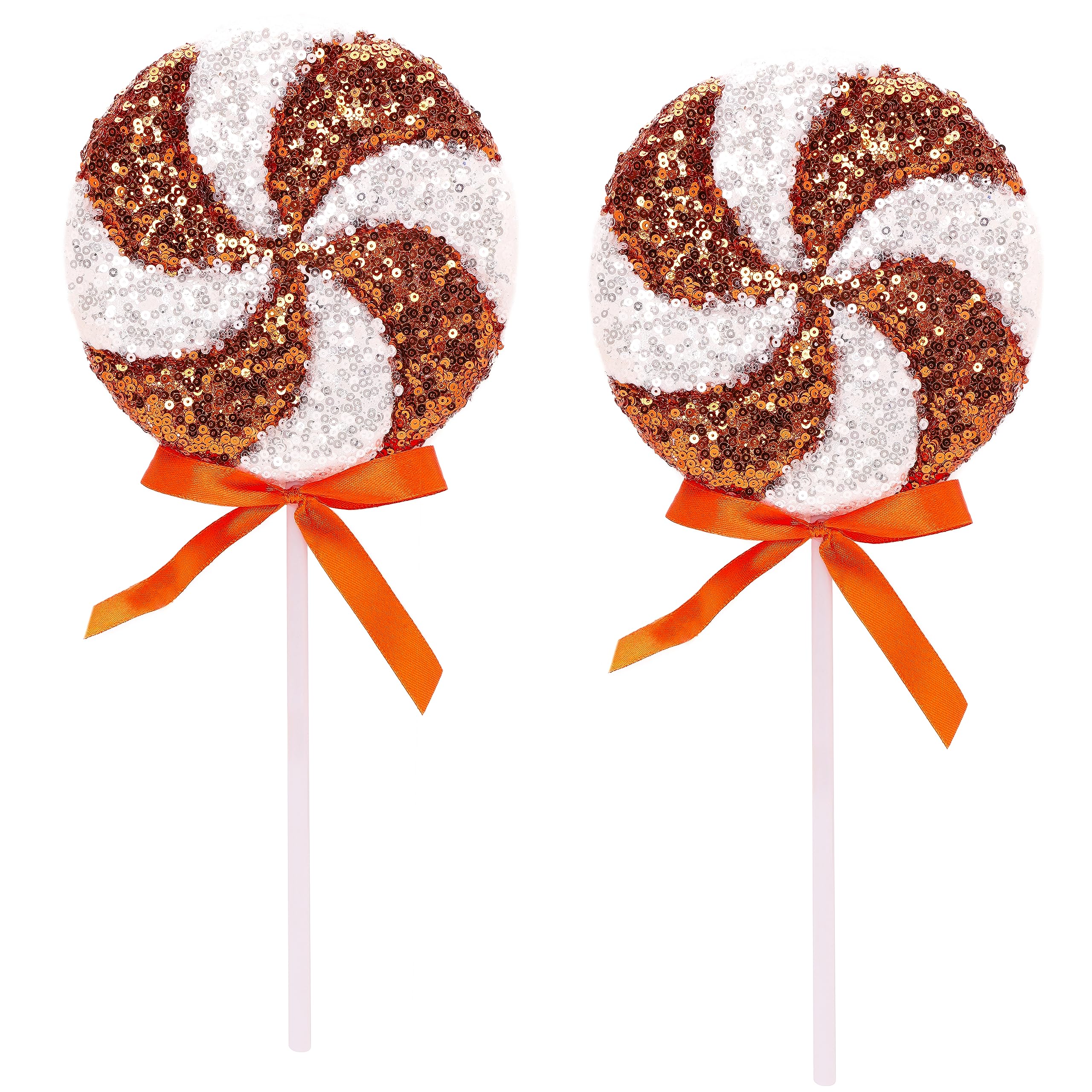 Christmas Concepts® Pack of 2 360mm (14,2") Giant Sparkly Sequin Lollipop Christmas Decoration – Christmas Tree Ornaments – 11 Colours Available