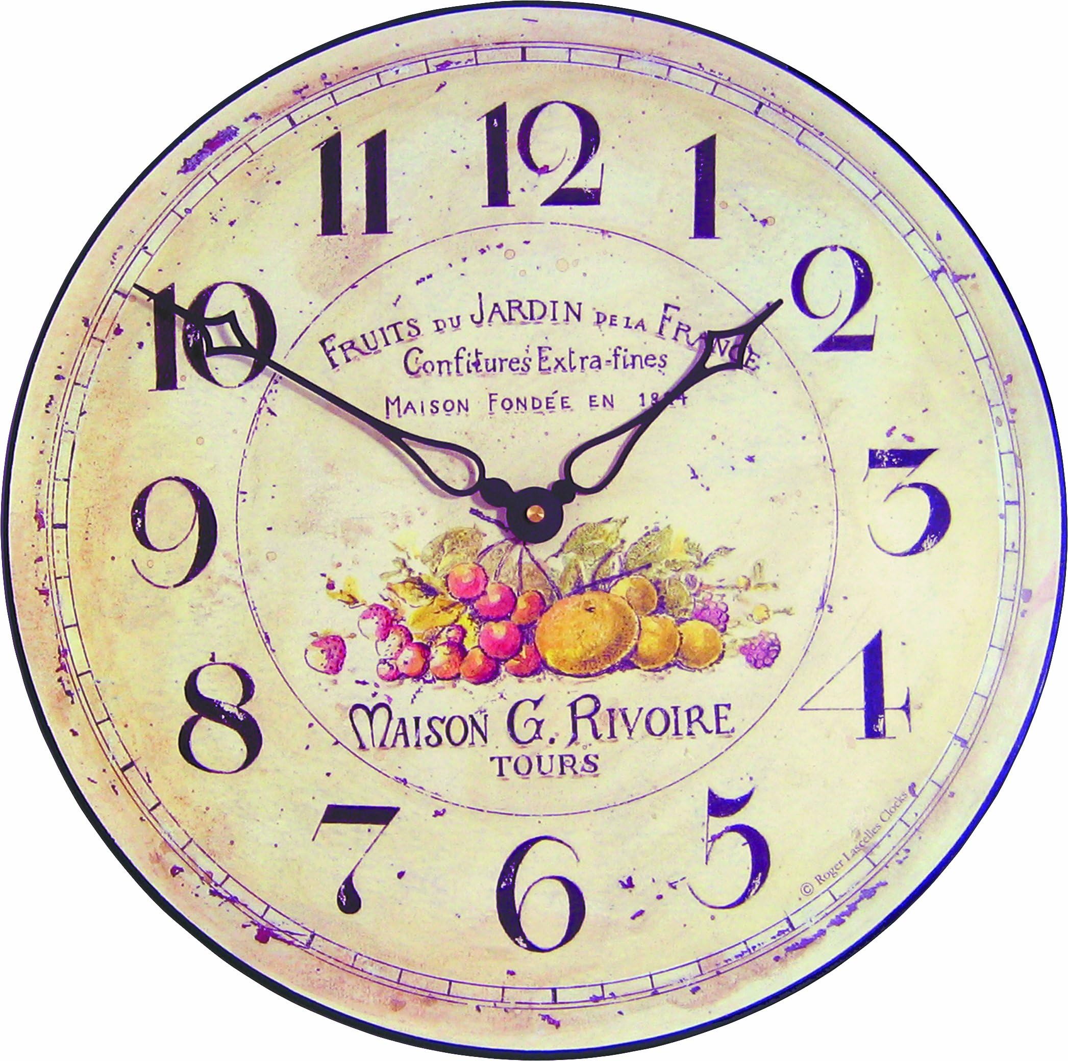 Garden Fruits Wall Clock - 36cm
