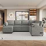Eafurn Oversized U Shaped Sectional Sleeper Sofabed