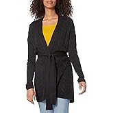 Amazon Essentials Women's Soft Cable Longer Length Open-Front Cardigan Sweater