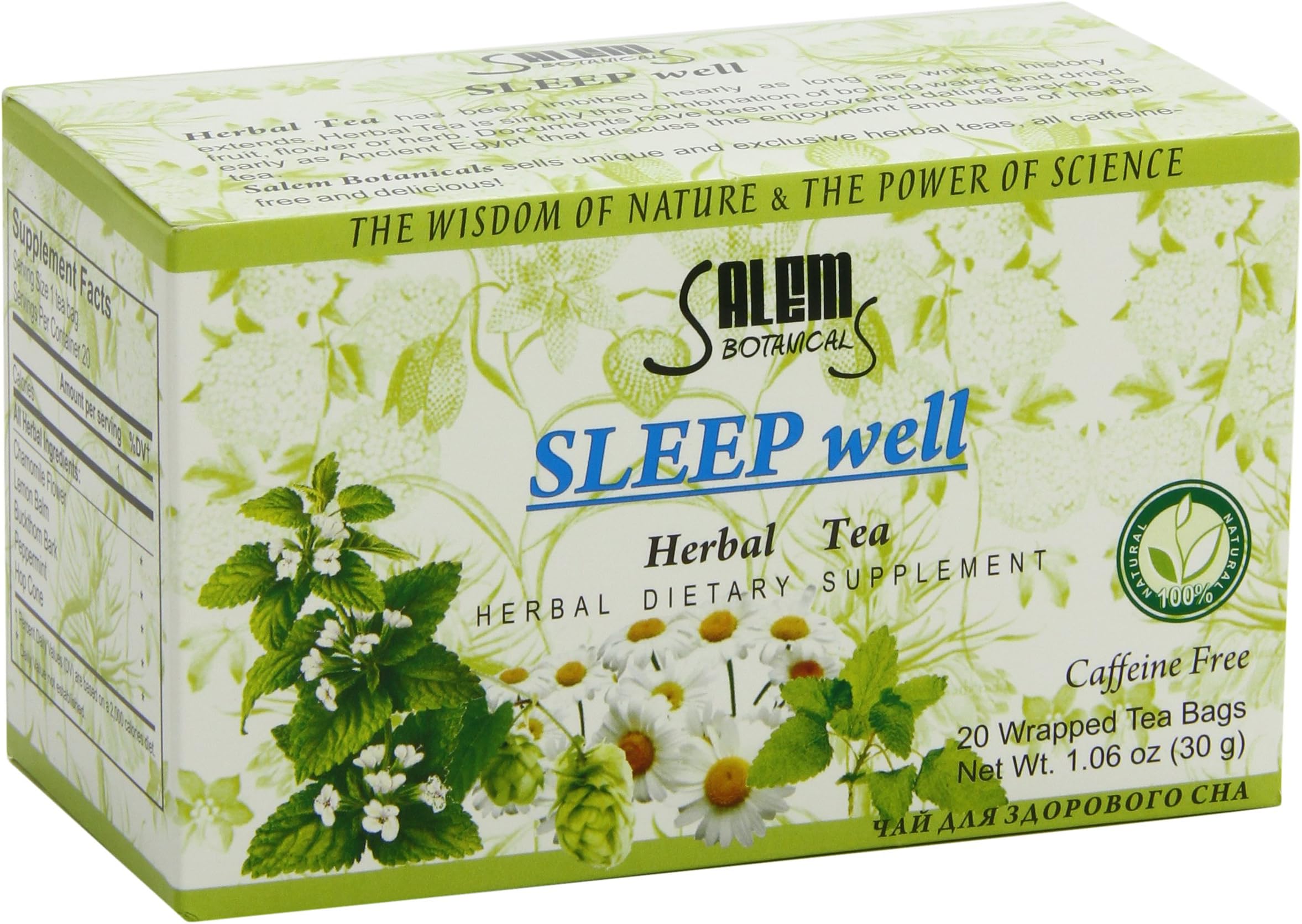Salem BotanicalsHerbal Tea, Sleep Well, 20 Count