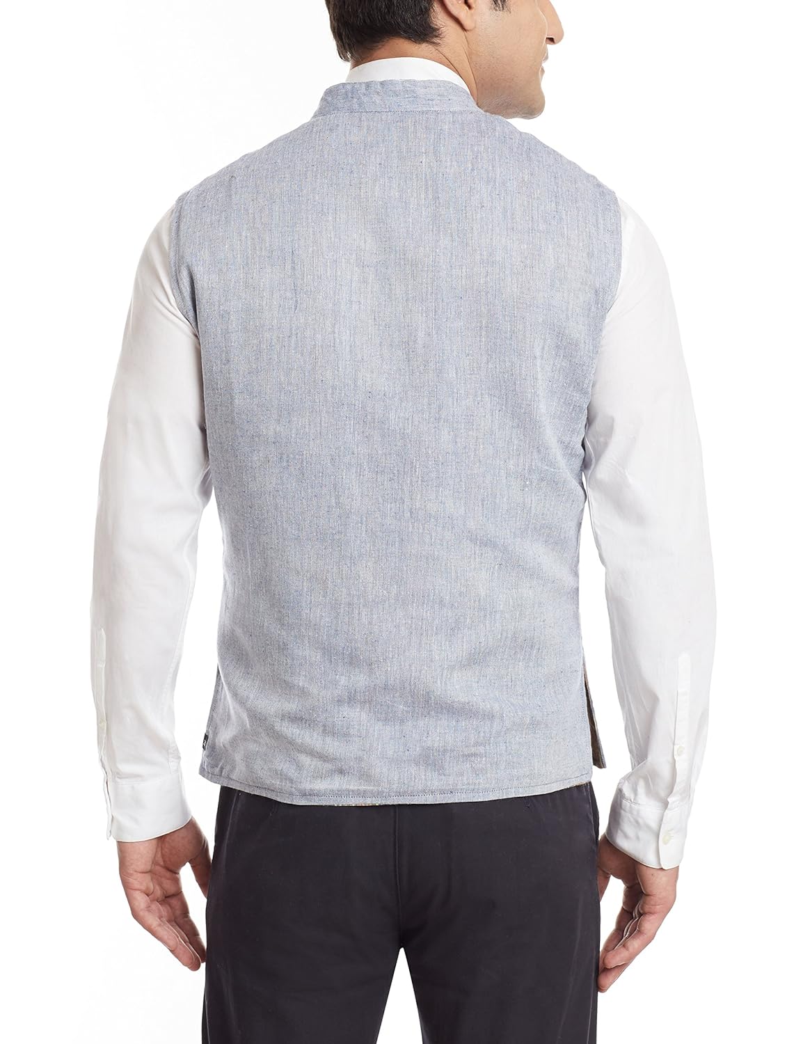 sobre estilo men's banded collar cotton jacket