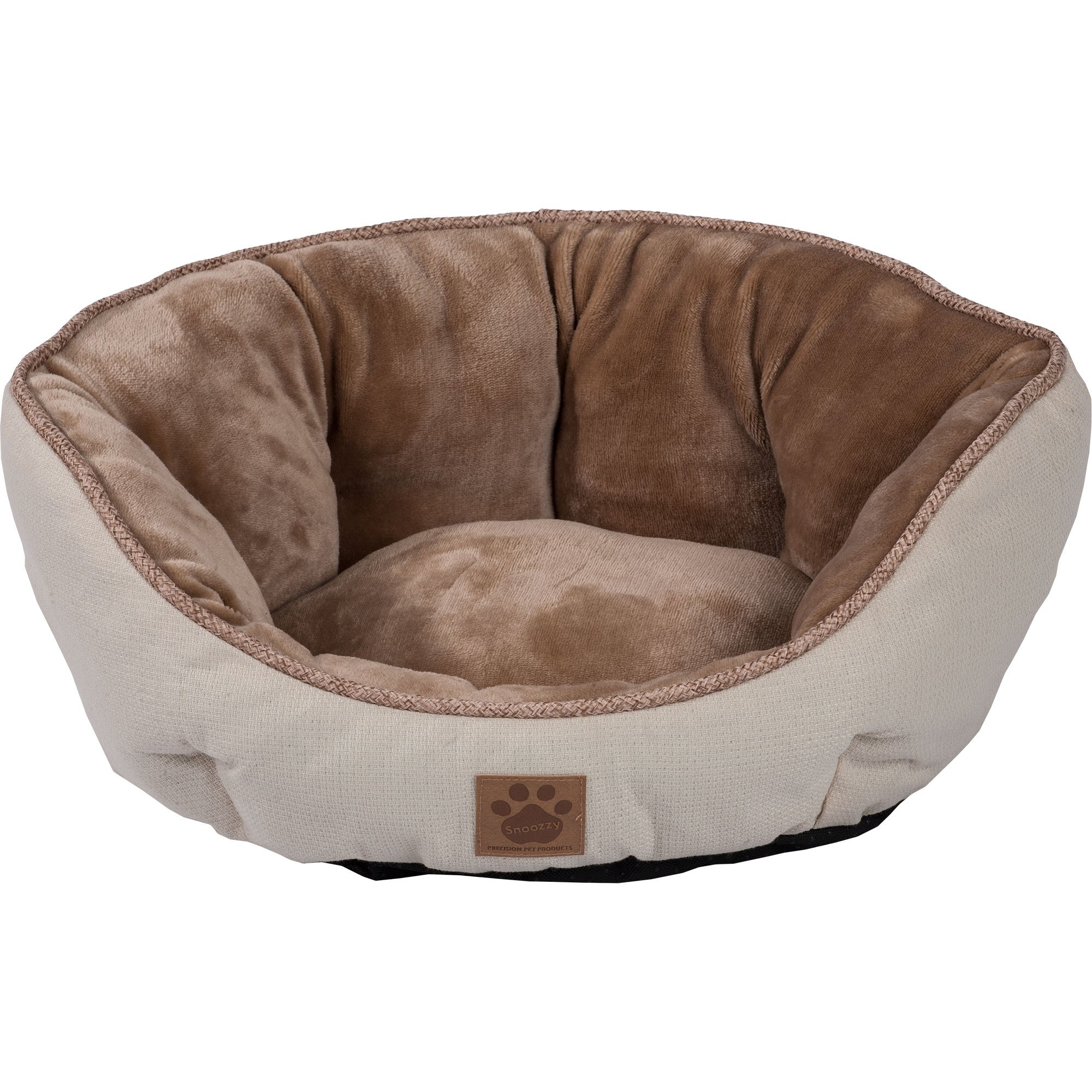 Precision Pet SnooZZy Rustic Elegance Clamshell Bed Buff