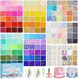 Dazhqp 23000 Clay Beads Friendship Bracelet Kit 144 Colours 7 Boxes