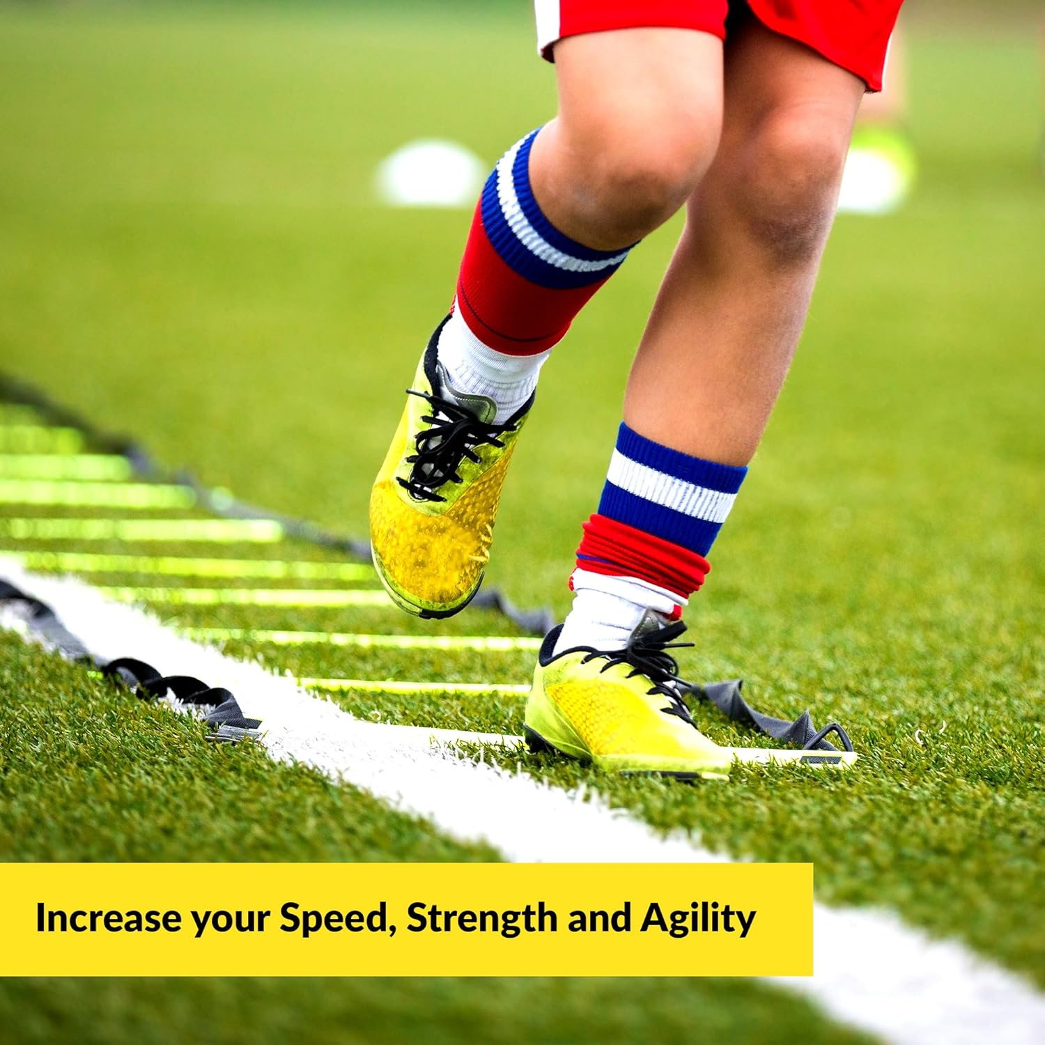 Trained Agility Ladder Bundle 6 Sports Cones, Agility Drills eBook and Carry Case : Sports & Outdoors
