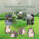 Pelle & Sol Hedgehog Garden Ornaments Set of 4 Polyresin Outdoor Statues view 6