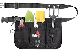UNCO- Gardening Belt, Garden Tool Belts for Men, Waist Apron with Pockets, Construction, Carpenter Belt, for Men, Utility Belt Men