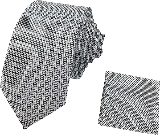 Ozyol Hahnentritt Muster Schmale Designer Satin Herren Krawatte Mit Einstecktuch Und Geschenkverpackung Moderne Karos Karierte Krawatten Grau Amazon De Bekleidung