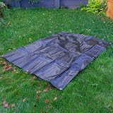 Cost Wise 2m x 3m Waterproof Tarpaulin 240gsm Black Silver Reverse view 6