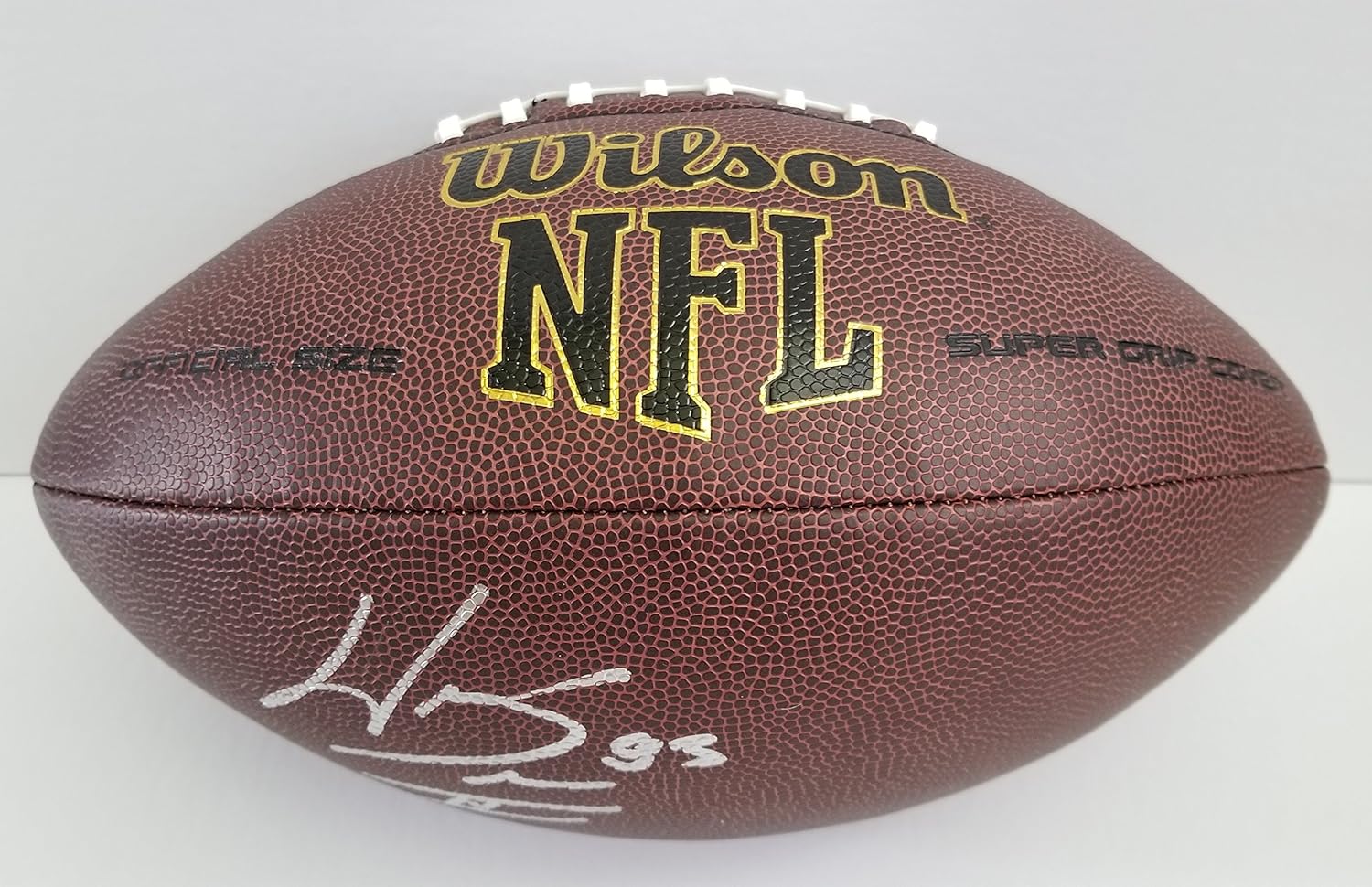 saints autographed football