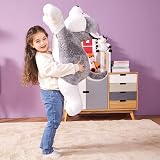 IKASA Large Husky Stuffed Animal Plush 78cm Giant Fluffy Toy Gift view 2