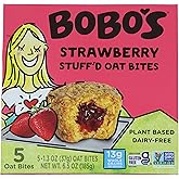 Bobo's Oat Bars, Oat Bites Strawberry Stuffed 5 Count, 1.3 Ounce, 5 Pack