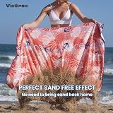 Winthome Changing Robe for Adults Unisex Lightweight Microfiber Blue XL view 5