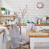 Cooksmart Ceramic Canister Set - Tea, Sugar, Coffee Kitchen Storage Jars view 5