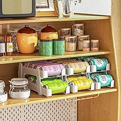 LAMU 4 Pack Soda Can Organizer Dispenser for