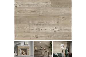 SINGULARWOOD Vinyl Wall Planks,Self-Adhesive Vinyl Panels for Walls,Peel and Stick Easy Installation (12 pcs/18 Sq Ft/Box),Siberian Pine-Grey
