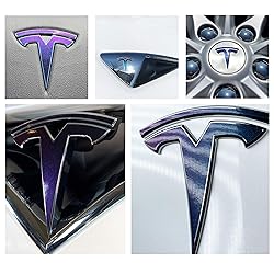 Logo Decal Wrap for Tesla Model X, 14-pc Set