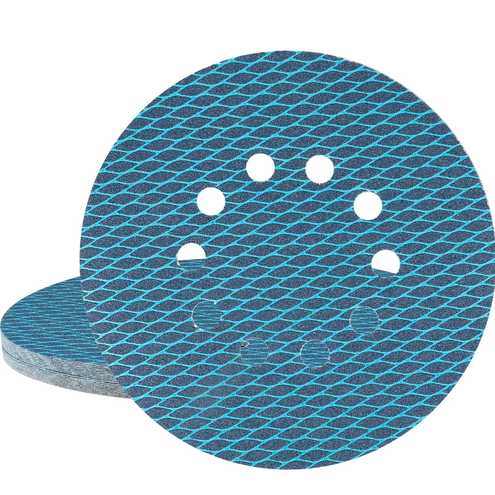 STEBRUAM 20Pcs 225mm Sanding Discs, 9 Inch 10 Hole Hook and Loop Sandpaper Grit P80 for Grinding Giraffe, Drywall Sander Sanding Pads