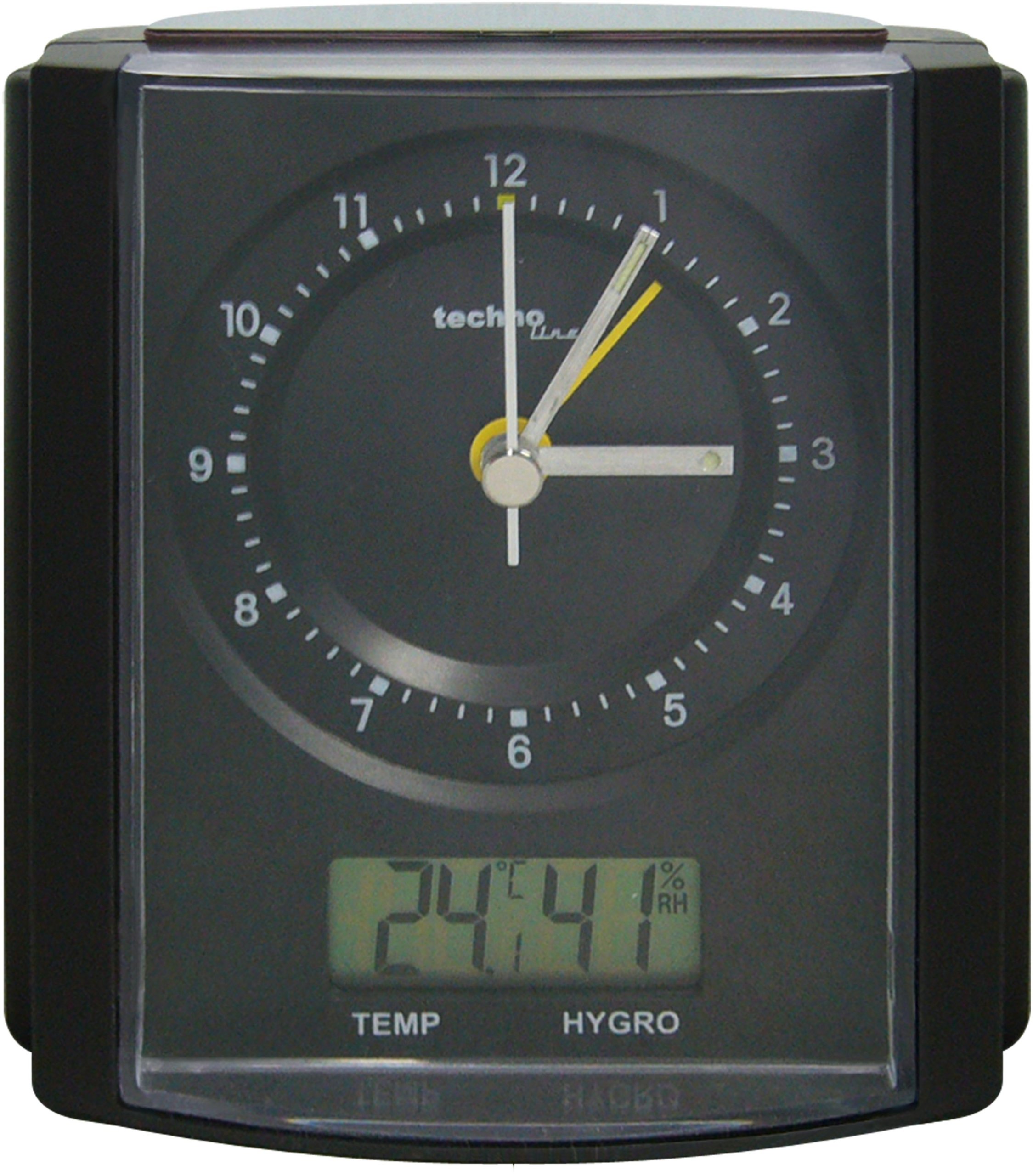 Technoline Premium WT 770 Alarm Clock Radio-Controlled Matte/Chromed Black