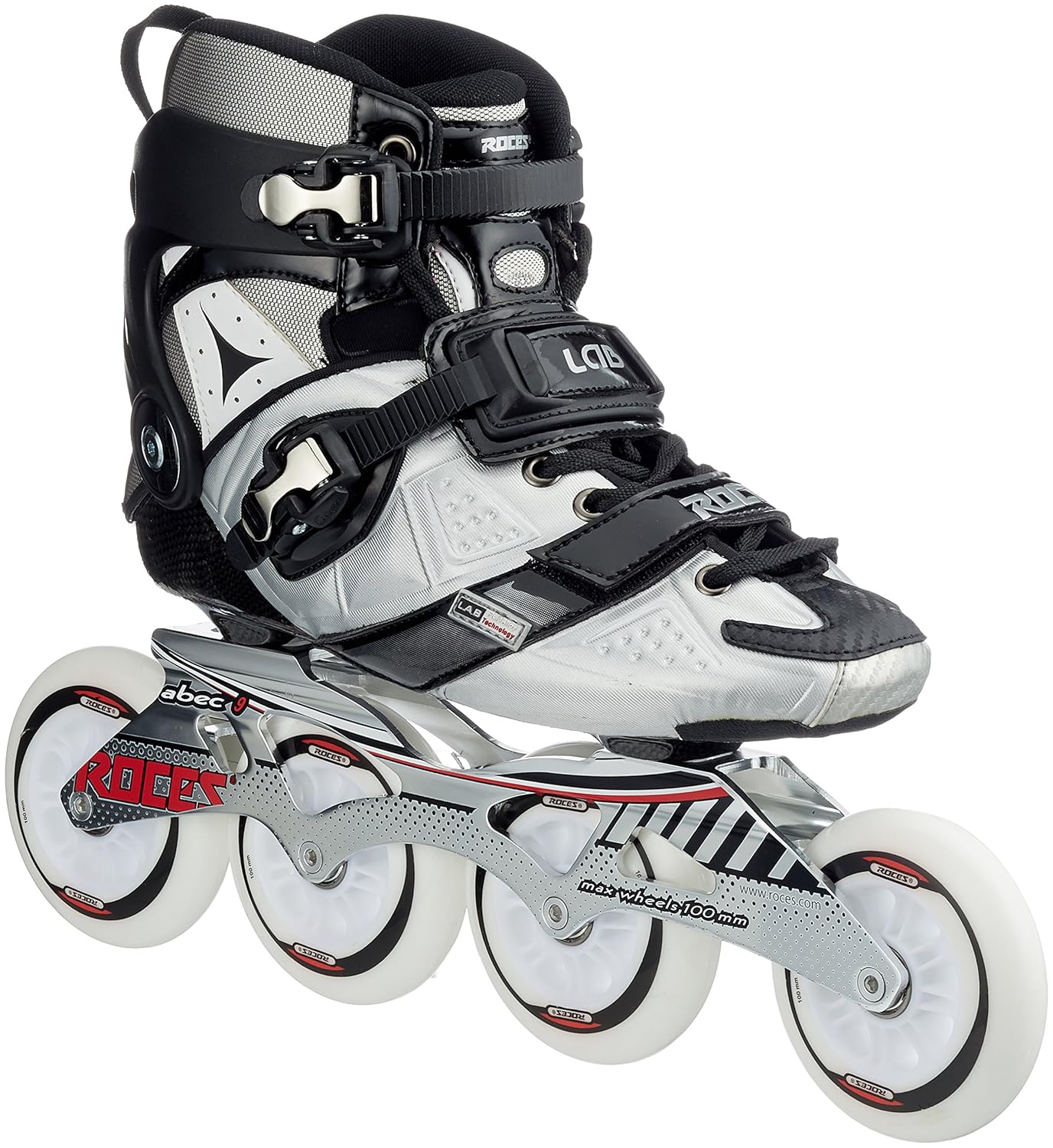 Roces Lab Roller en ligne Noir/Blanc Taille 36 Sports & Outdoors