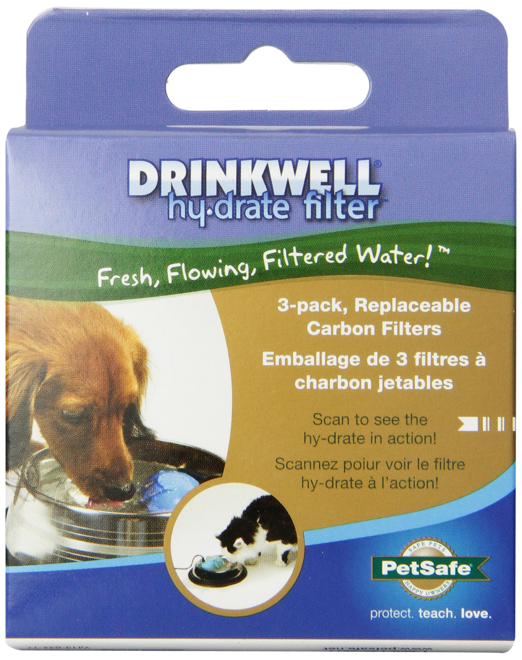 PetSafe Drinkwell HyDrate Replacement Filter for Dog and Cat Water