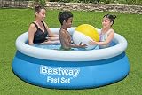 Bestway 6ft Fast Set Pool Above Ground Inflatable Pool 940L Blue view 2