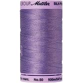 Mettler Silk-Finish Solid Cotton Thread, 547 yd/500m, English Lavender