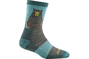 DARN TOUGH VERMONT Darn Tough Women's Bear Town Micro Crew Lightweight with Cushion Sock (Style 1970) -