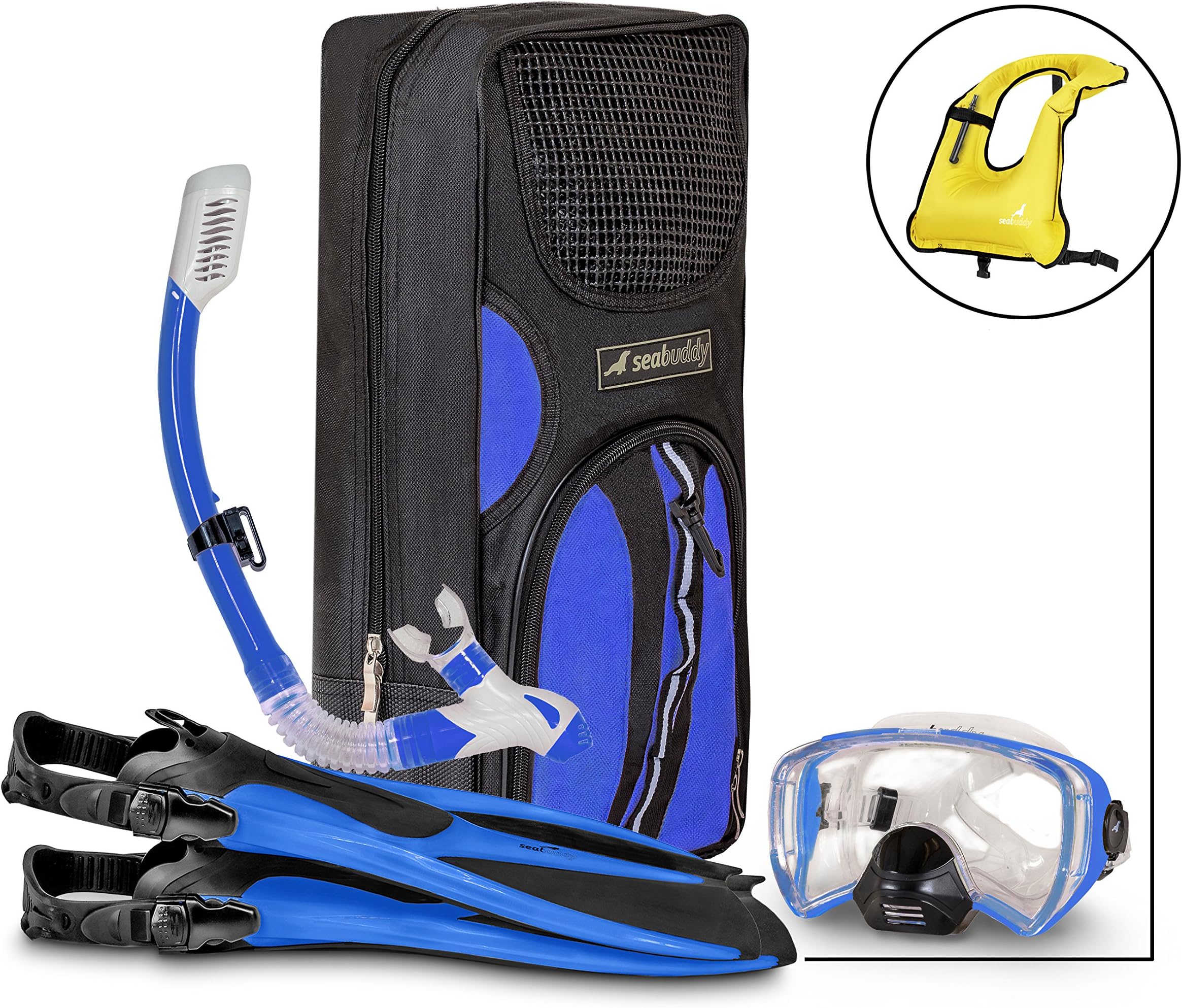 SealBuddy Maui Mask Snorkel Mesh Gear Bag Combo