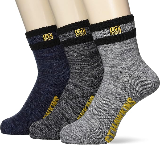 Amazon グンゼ ソックス G T Hawkins 靴下 足底パイル編 アーチサポート ショート丈 3足組 メンズ Aアソート 25 27 スポーツソックス 通販