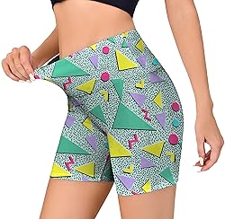 LARSD 80s Retro Biker Shorts Women 90s High Waist