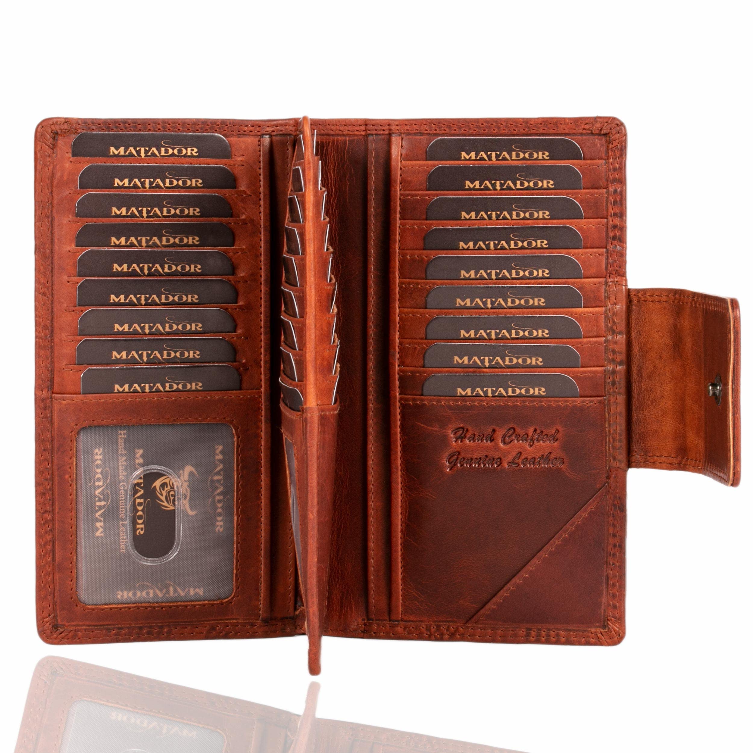 MATADOR Credit Card Holder RFID Credit Card Case CC-01, brown (Brown) - PR-CC-01