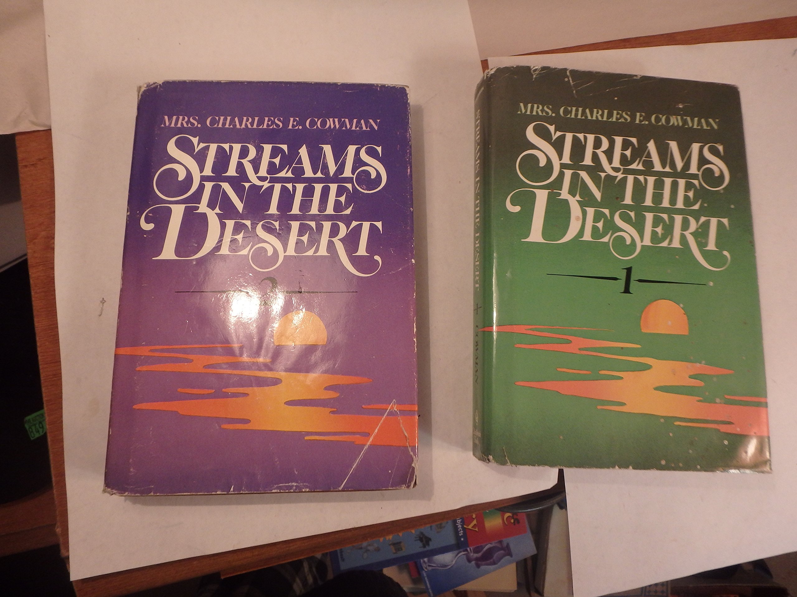 Streams In The Desert 2 Volumes Charles E Cowman 9780310225201 Amazon Com Books