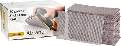 Mirka Abranet Net Sandpaper Strips 81x133 mm P240 50 pcs Dust Extraction