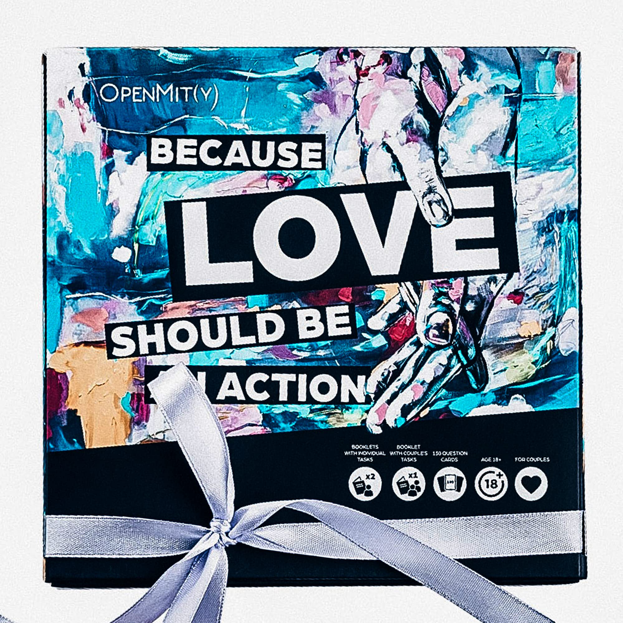 OpenMity Couples Game: Relation Game Designed by Professional Therapist for Date Night Ideas, Includes Conversation Starters Cards, Activities & Individual Tasks