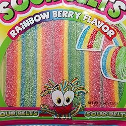 Sour Dudes (1) Bag Sour Belts - Rainbow Berry