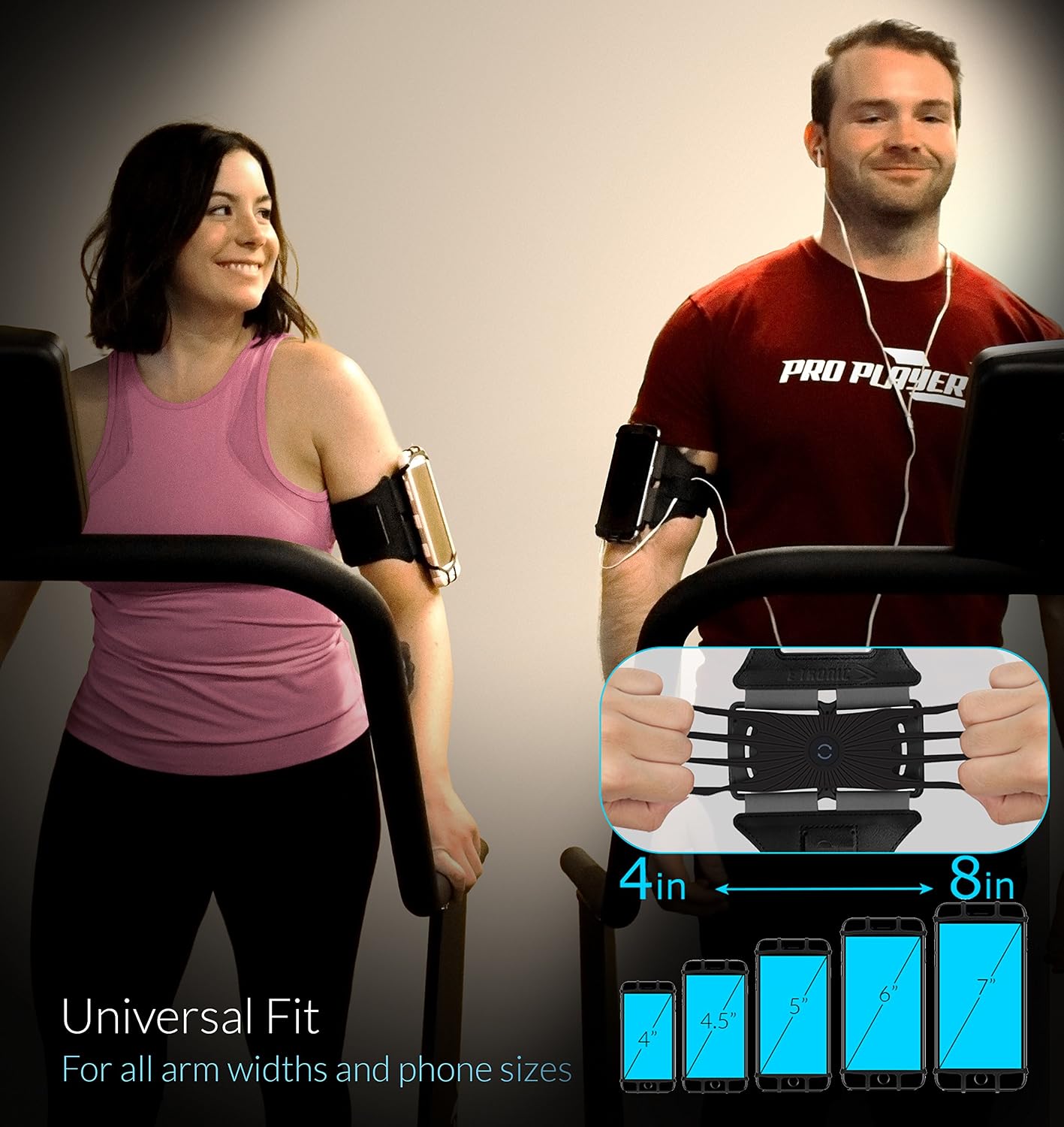 E Tronic Edge Rotatable Running Armband Cell Phone Holder for Running or Walking - Image 5