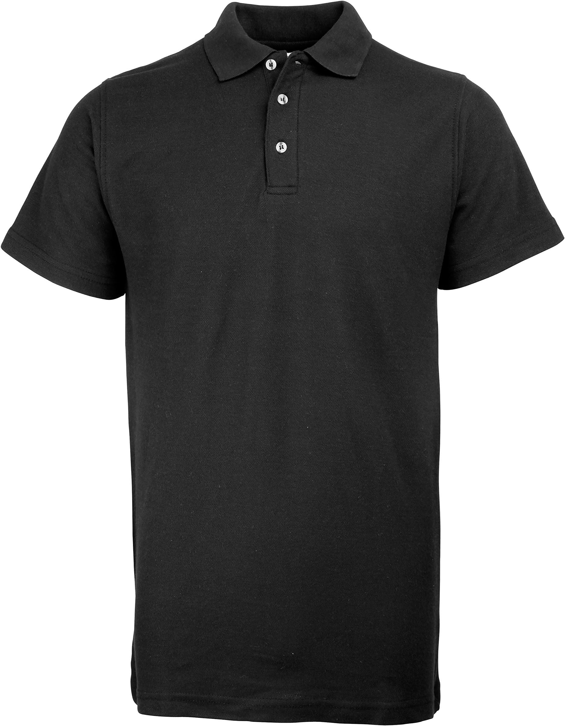 RTY Heavyweight Polo Shirt in Black Size 7XL 68