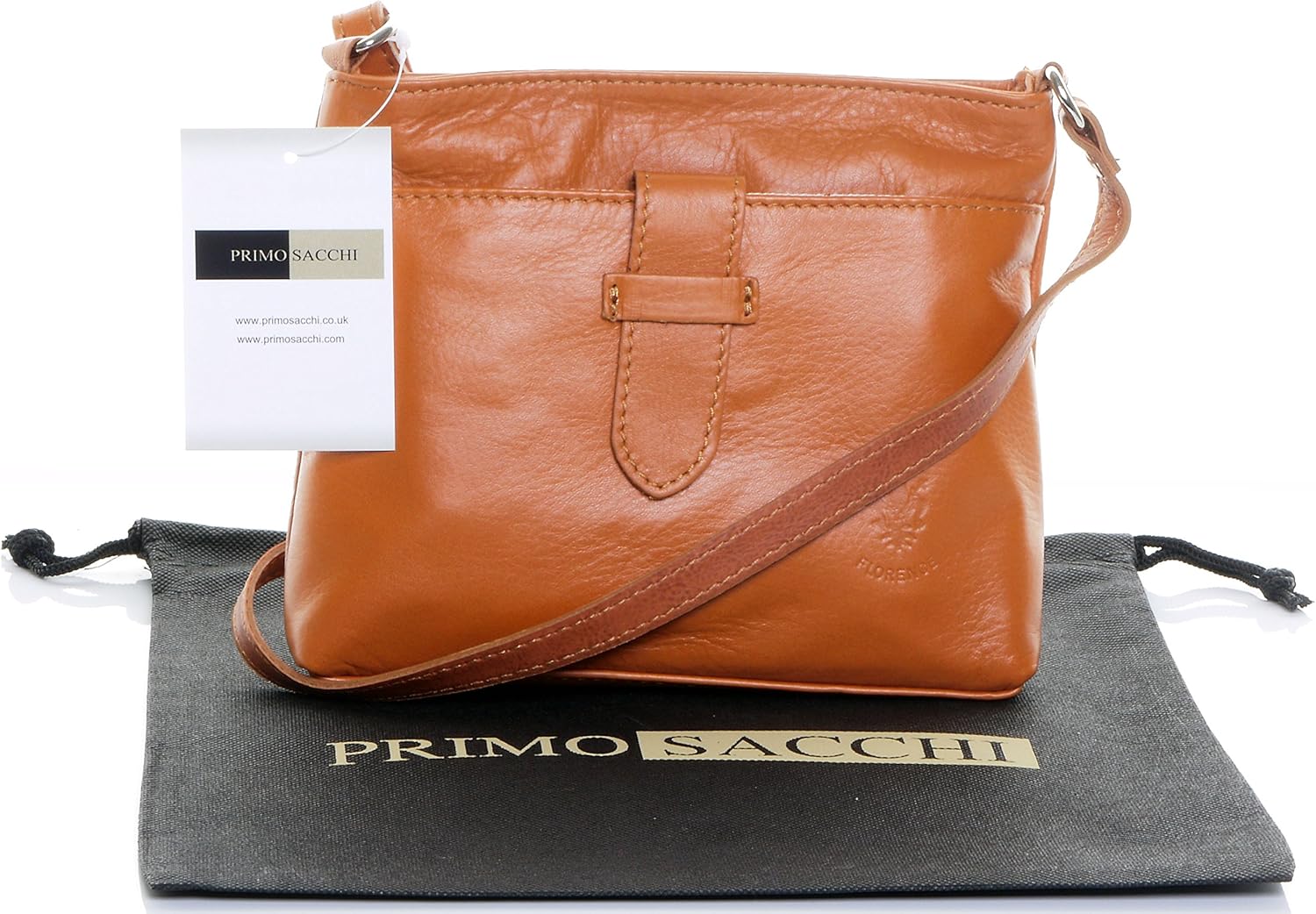 Primo Sacchi® Ladies Italian Soft Leather Hand Made Small Strap Fronted