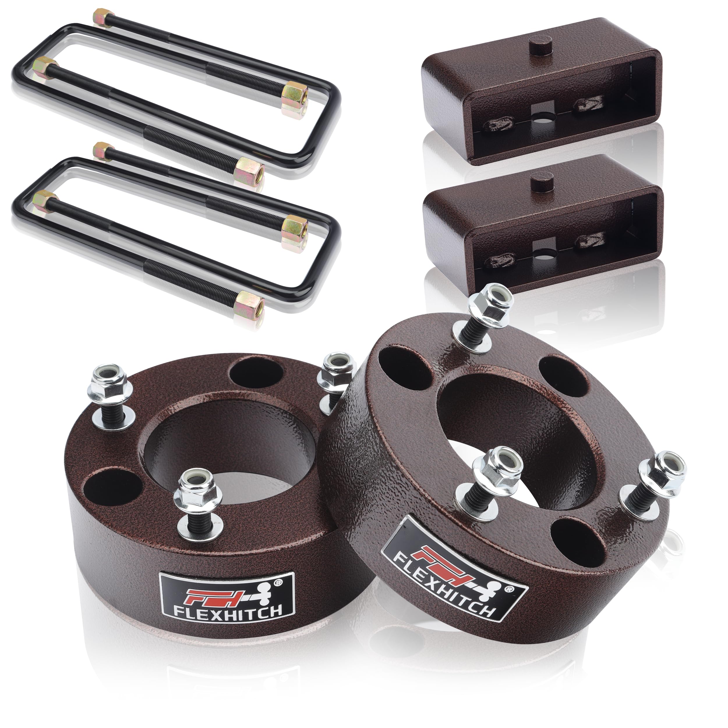 Photo 1 of 3" Front + 2" Rear Full Leveling Lift kit Compatible with 2007-2024 Silverado 1500 Sierra 1500 2WD/4WD, 3"+2" Suspension Strut Spacers