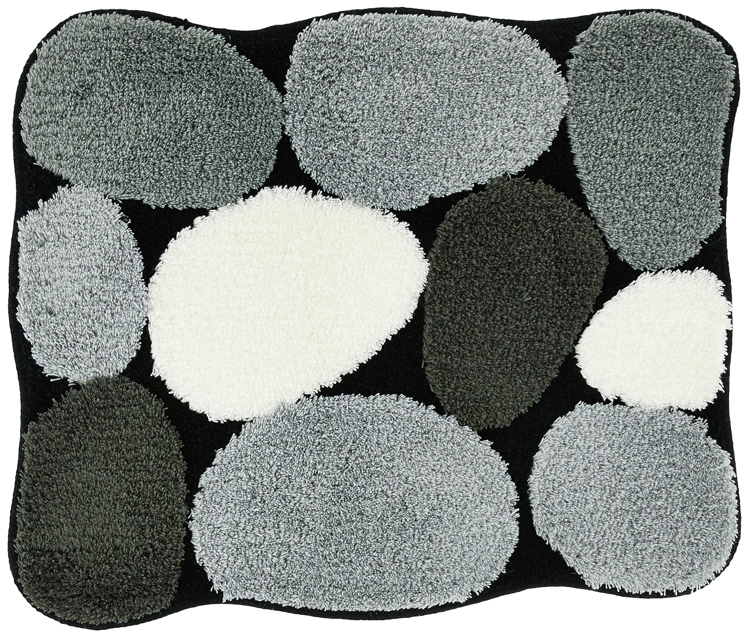 Kleine Wolke Stone 8972926331 Bath Mat 65 x 55 cm Black