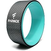 Yoga Wheel for Back Pain Relief, Back Roller Wheel with Extra Cushion | Wider &amp; Thickest Foam, Stretches and Strengthens Core Muscles
