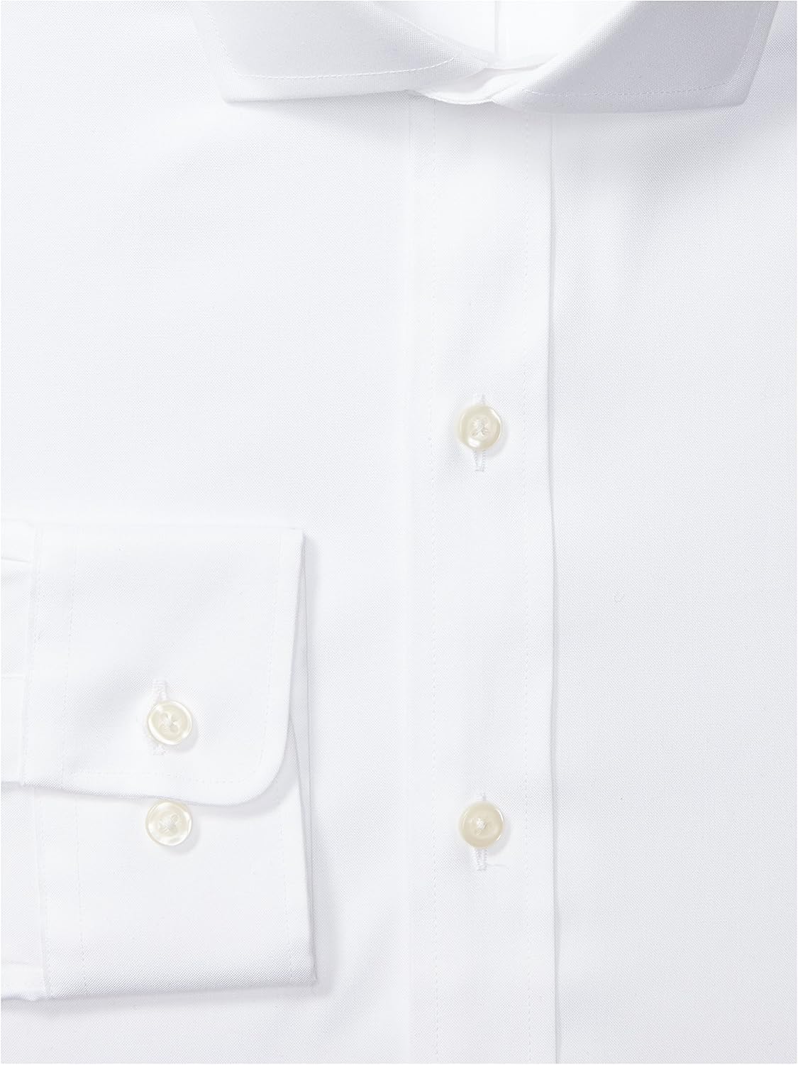  Brand - Buttoned Down Men's Classic Fit Cutaway-Collar Solid Pinpoint Dress Shirt, Supima Cotton Non-Iron: Clothing