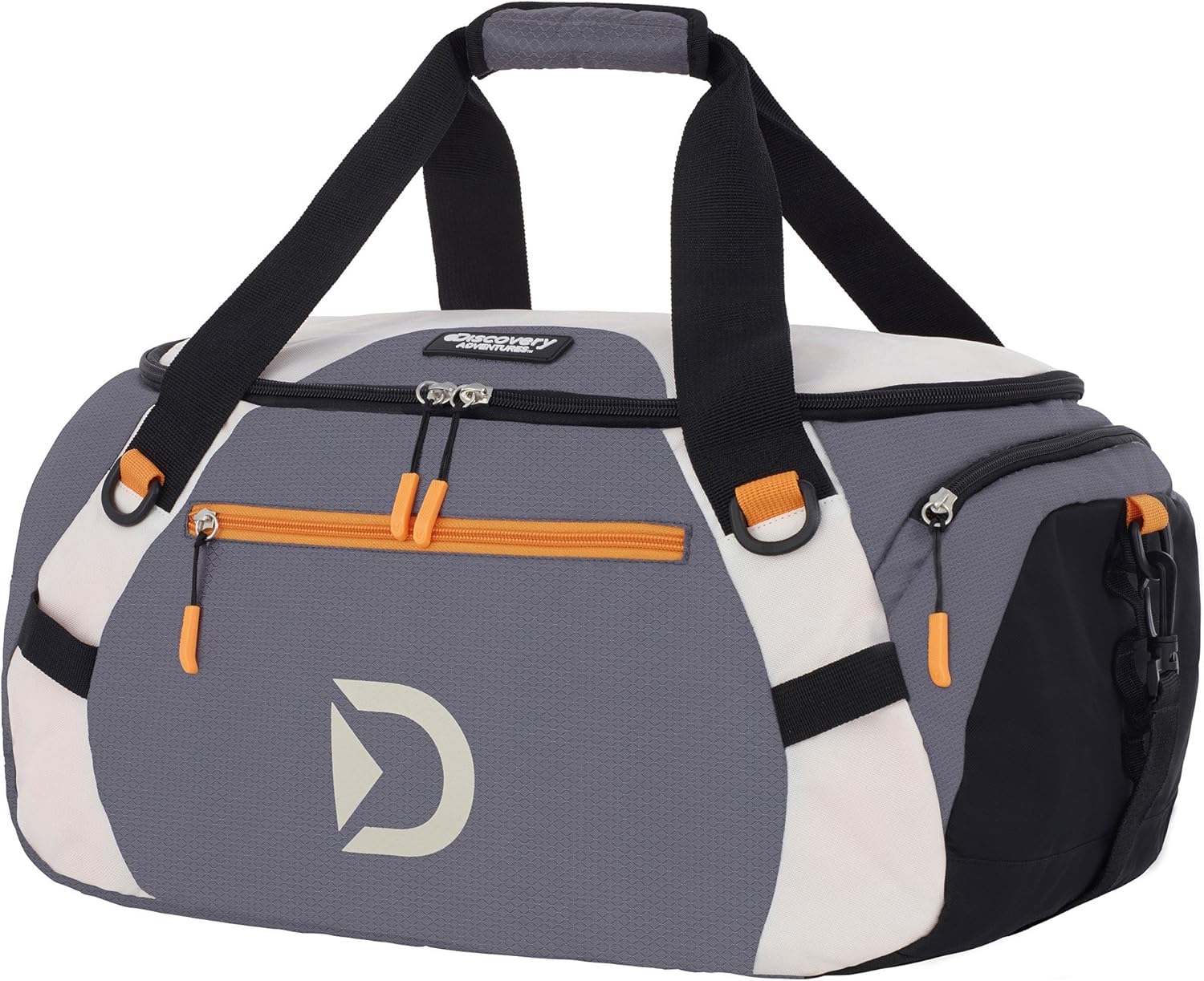Discovery Multisport - Gym Sports Bag - Cabin Sized Weekend Travel Holdall - 49 x 35 x 27.5cm, Grey/Black