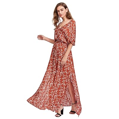 Milumia Womens Boho Split Tie-Waist Vintage Print Nigeria | Ubuy