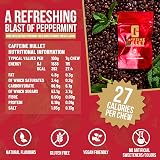 Caffeine Bullet Mint Chews 16 Gummies - 100mg Per Serving Fast Energy Gel view 7